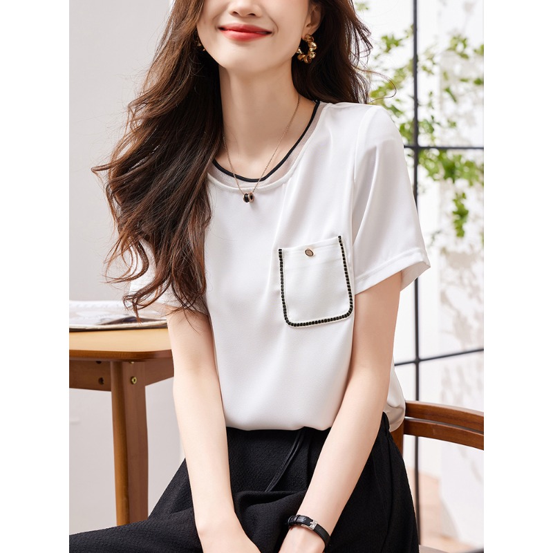 เสื้อเชิ้ตผู้หญิงแขนยาว เสื้อเชิ้ตผู้หญิงใส่ทํางาน 390 บาทต่อชิ้น ฟรีค่าจัดส่ง