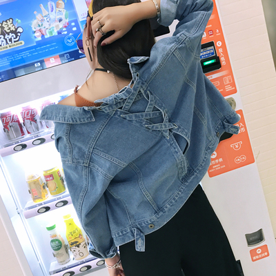 เสื้อแจ็คเก็ตยีนส์ เสื้อยีนส์ผู้หญิงเทห์ๆ