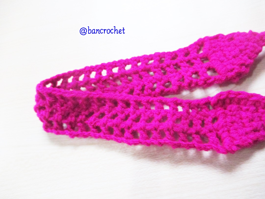 Bancrochet ราคาส่ง ที่คาดผมถักโครเชต์ crochet headband หลากสี 1-1.5*13 inch