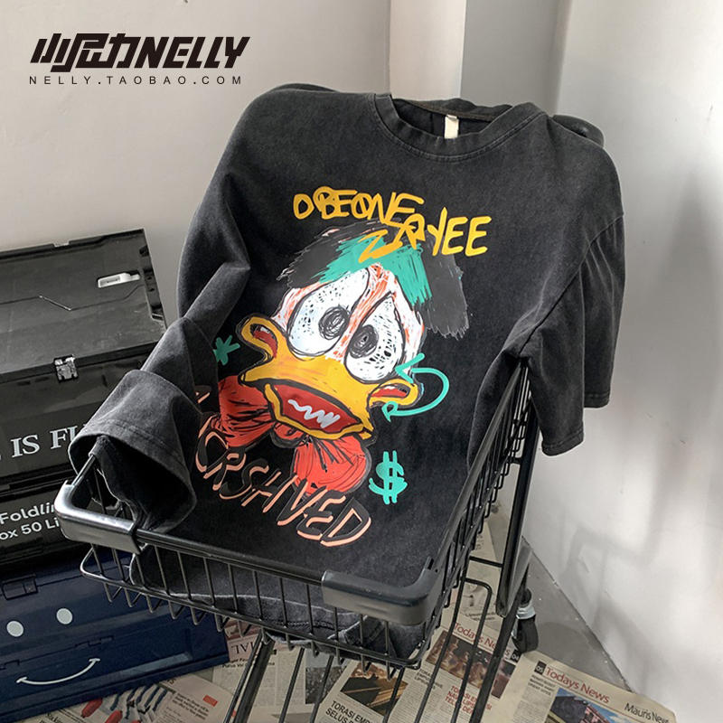 เสื้อยืดคอกลม ผู้ชาย เสื้อยืดผู้ชายเกาหลี เสื้อยืดเกาหลี แบรนด์ NELLY