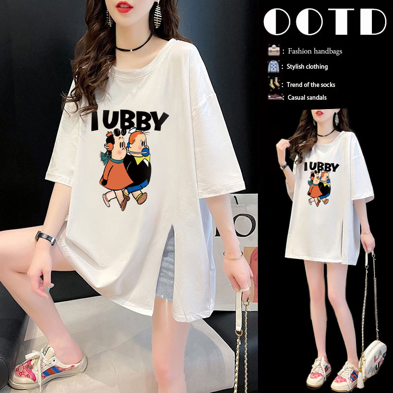 เสื้อยืดคนอ้วนแบบโอเวอร์ไซส์แบบ ulzzang fashion สนใจทักแชท
