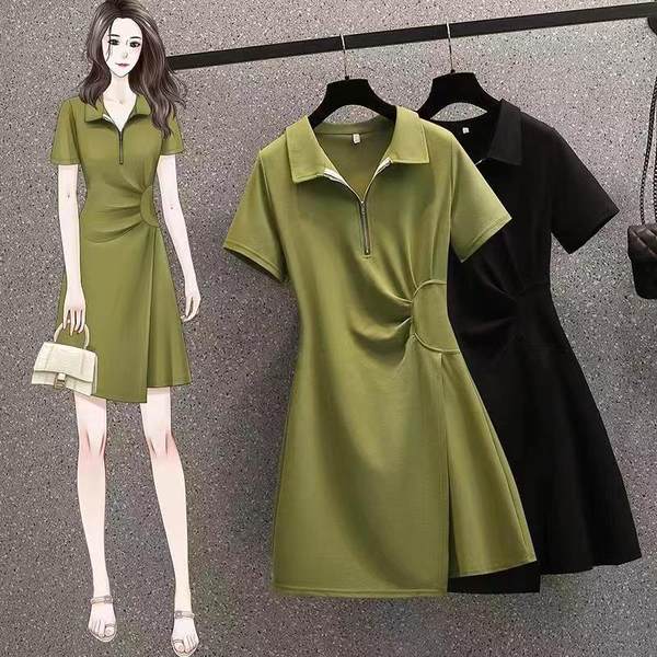 เดรสคนอ้วน เดรสสาวอวบ ชุดเดรสคนอ้วนวัยรุ่น BY PLUS SIZE Girl