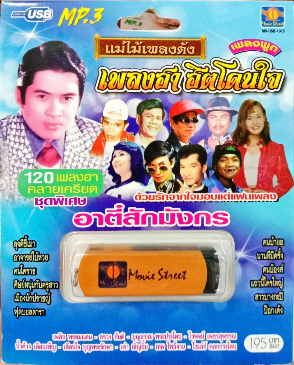 USB แฟลชไดร์ฟเพลง เพลงฮาฮิตโดนใจ เพลงพูด (MVS)