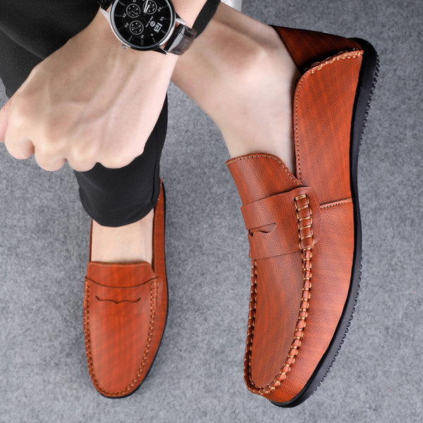 รองเท้าหนังผู้ชาย มีไซส์39-44 รองเท้าโลฟเฟอร์ชาย Slip-On Shoes