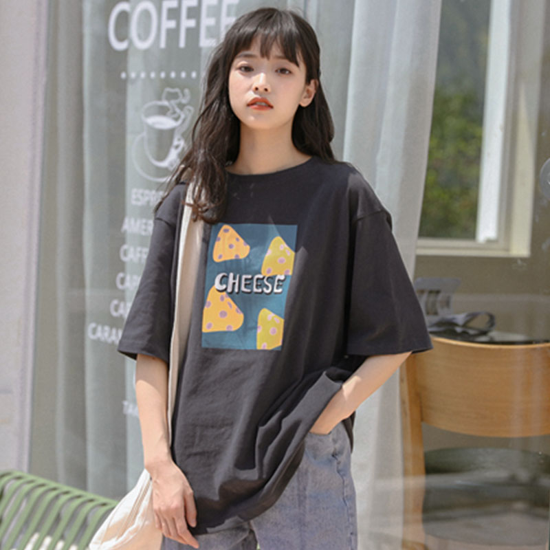 เสื้อผ้าวัยรุ่นเกาหลี เสื้อยืดวัยรุ่นผู้หญิง มีขนาด S M L XL