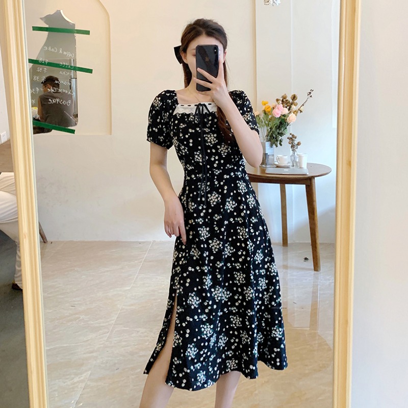 เดรสแขนสั้น มีไซส์ L-4XLอก 38-47 นิ้ว ใส่ได้ทั้งสาวหุ่นดีน่ารักจนถึงสาวอวบพลัสไซส์