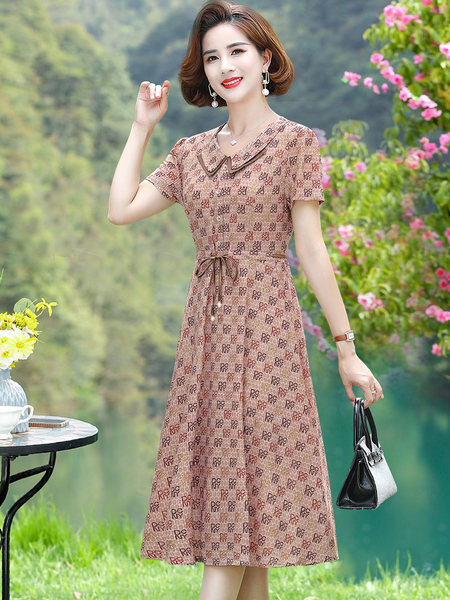 เดรสวัยผู้ใหญ่40-60ปี เดรสคุณแม่ ชุดเดรสทำงานวัยผู้ใหญ่ แบรนด์ MAMA DRESS