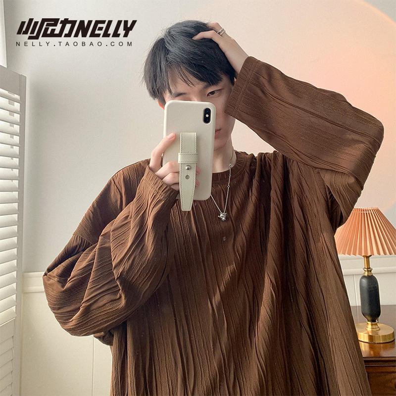 เสื้อยืดคอกลม ผู้ชาย เสื้อยืดผู้ชายเกาหลี เสื้อยืดเกาหลี แบรนด์ NELLY