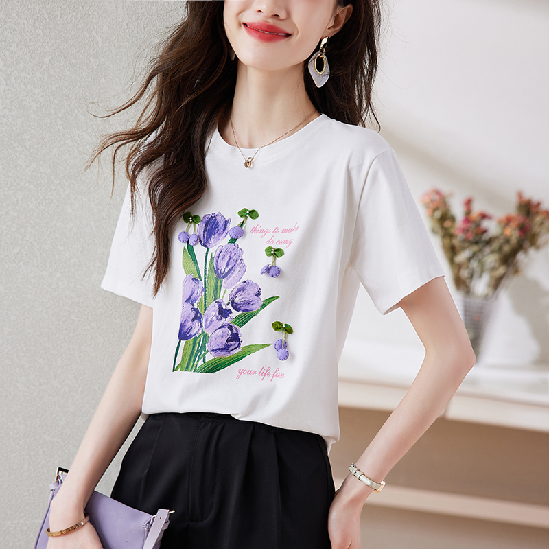 เสื้อผ้าวัยรุ่นเกาหลี เสื้อยืดวัยรุ่นผู้หญิง มีขนาด S M L XL