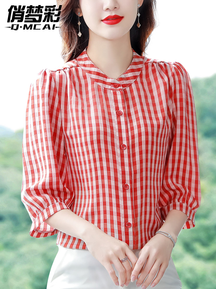 เสื้อชีฟอง เสื้อแฟชั่นสุภาพสตรีวัยผู้ใหญ่ มีไซต์ อก34นิ้ว-43นิ้ว