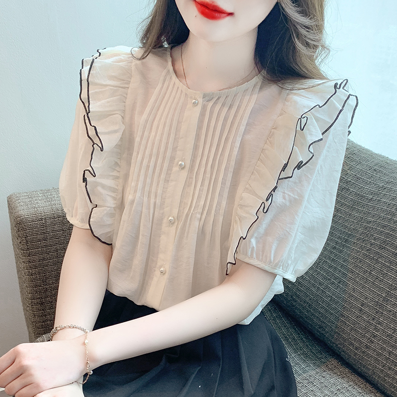 เสื้อเชิ้ตผู้หญิงแขนยาว เสื้อเชิ้ตผู้หญิงใส่ทํางาน 390 บาทต่อชิ้น ฟรีค่าจัดส่ง