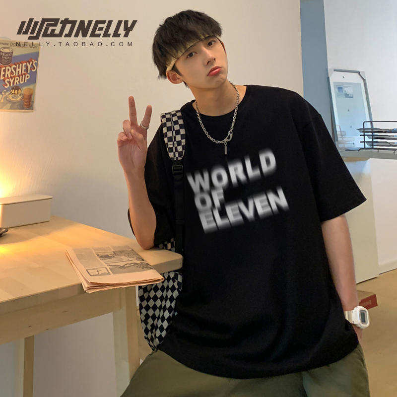 เสื้อยืดคอกลม ผู้ชาย เสื้อยืดผู้ชายเกาหลี เสื้อยืดเกาหลี แบรนด์ NELLY