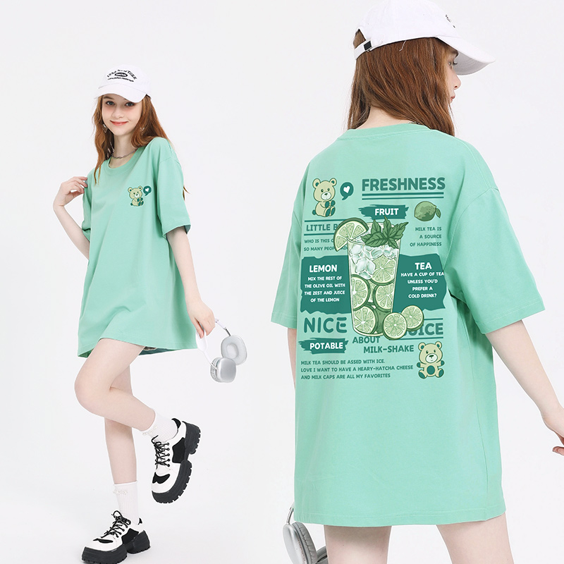 เสื้อผ้าวัยรุ่นเกาหลี เสื้อยืดวัยรุ่นผู้หญิง มีขนาด S M L XL