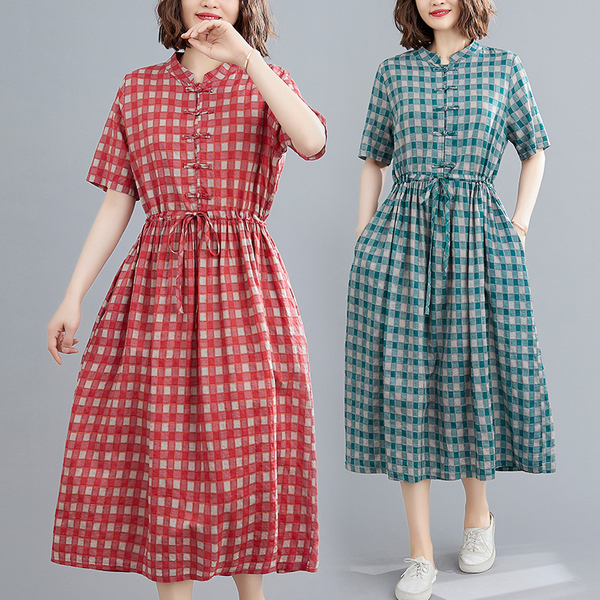 เสื้อผ้าฝ้าย เสื้อผ้าลินิน สไตล์ฤดูร้อน BY Lian Zhi Cotton and linen art สไตล์VINTAGE มีขนาดไซส์อกประมาณ 35-40 นิ้ว