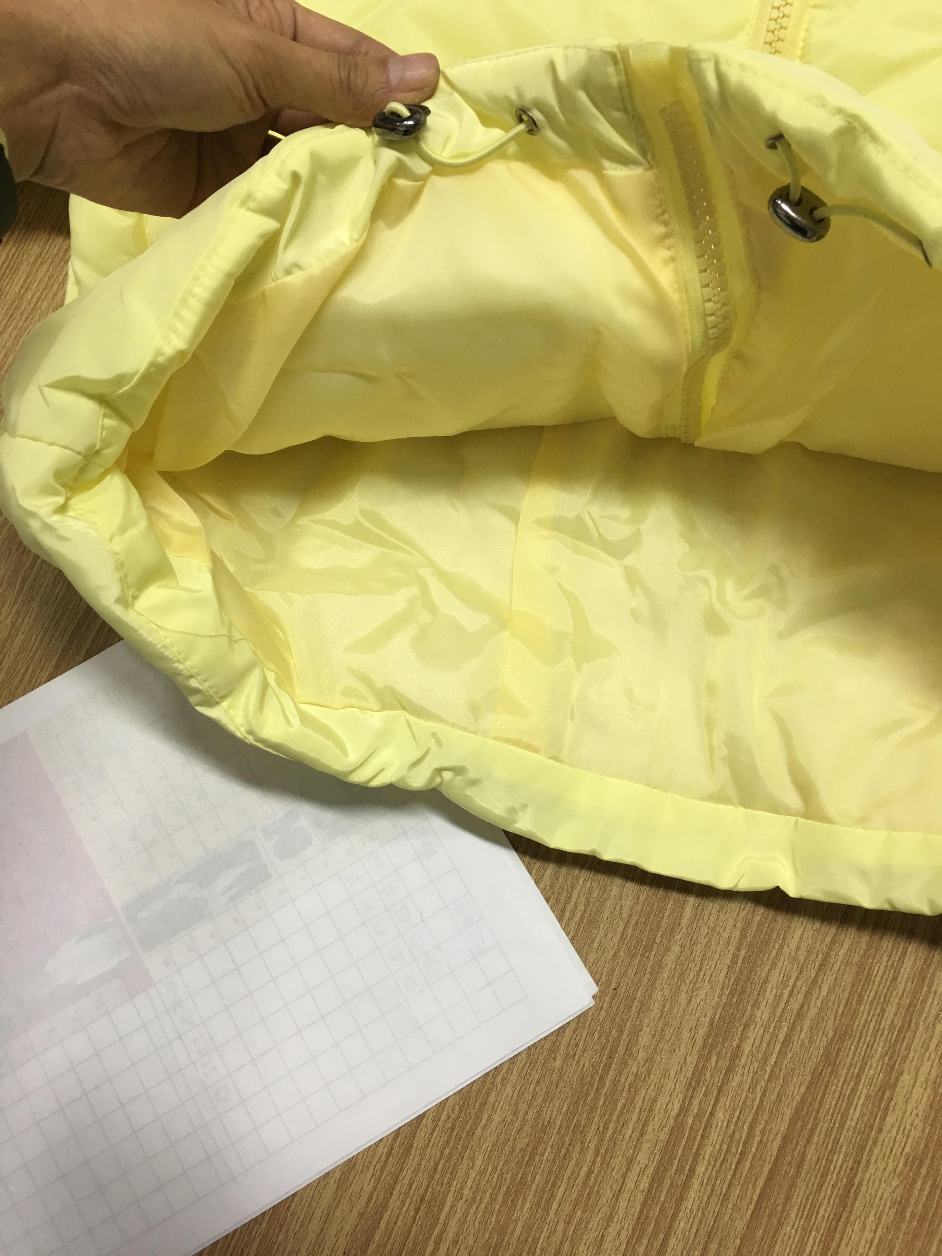 เสื้อกันหนาว ตัวสั้น สีเหลืองน่ารักมาๆ งานจริงตามแบบเลยจ้า