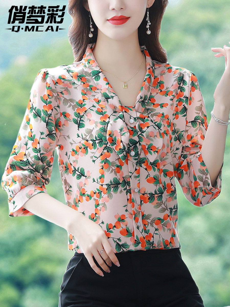 เสื้อชีฟอง เสื้อแฟชั่นสุภาพสตรีวัยผู้ใหญ่ มีไซต์ อก34นิ้ว-43นิ้ว