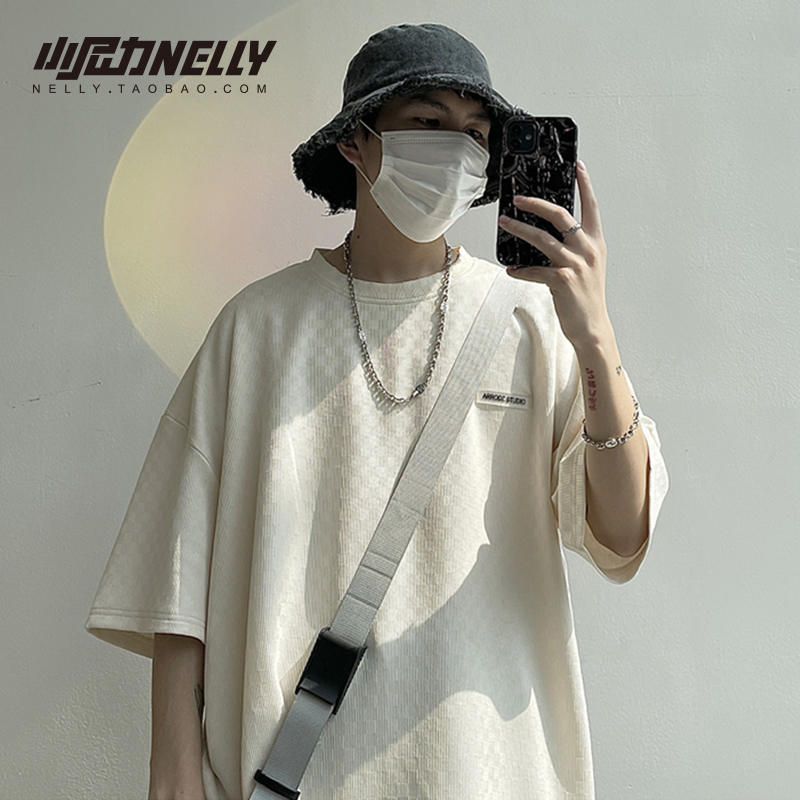 เสื้อยืดคอกลม ผู้ชาย เสื้อยืดผู้ชายเกาหลี เสื้อยืดเกาหลี แบรนด์ NELLY