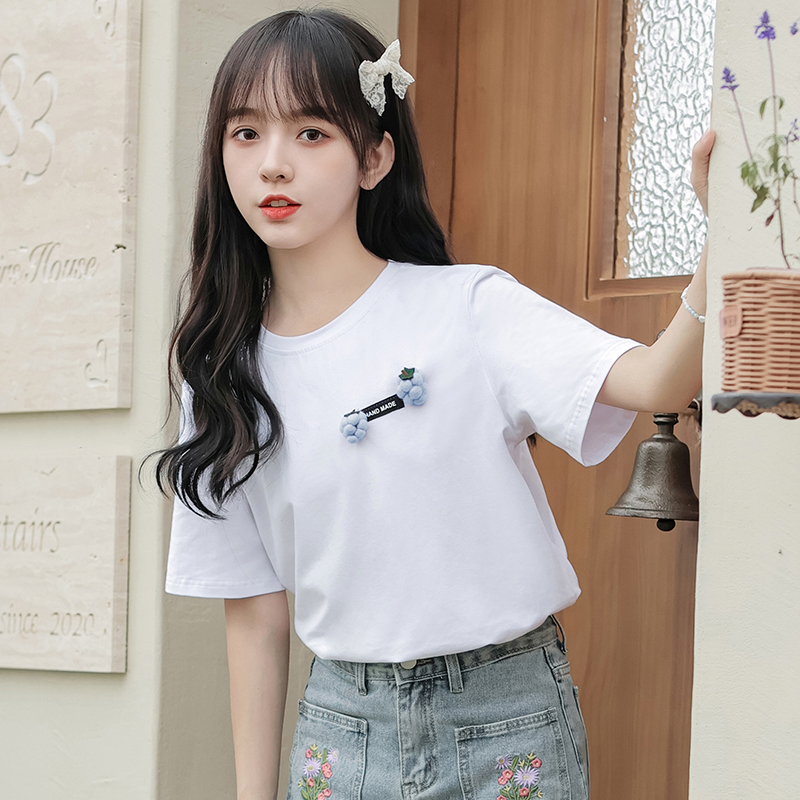 เสื้อผ้าวัยรุ่นเกาหลี เสื้อยืดวัยรุ่นผู้หญิง มีขนาด S M L XL