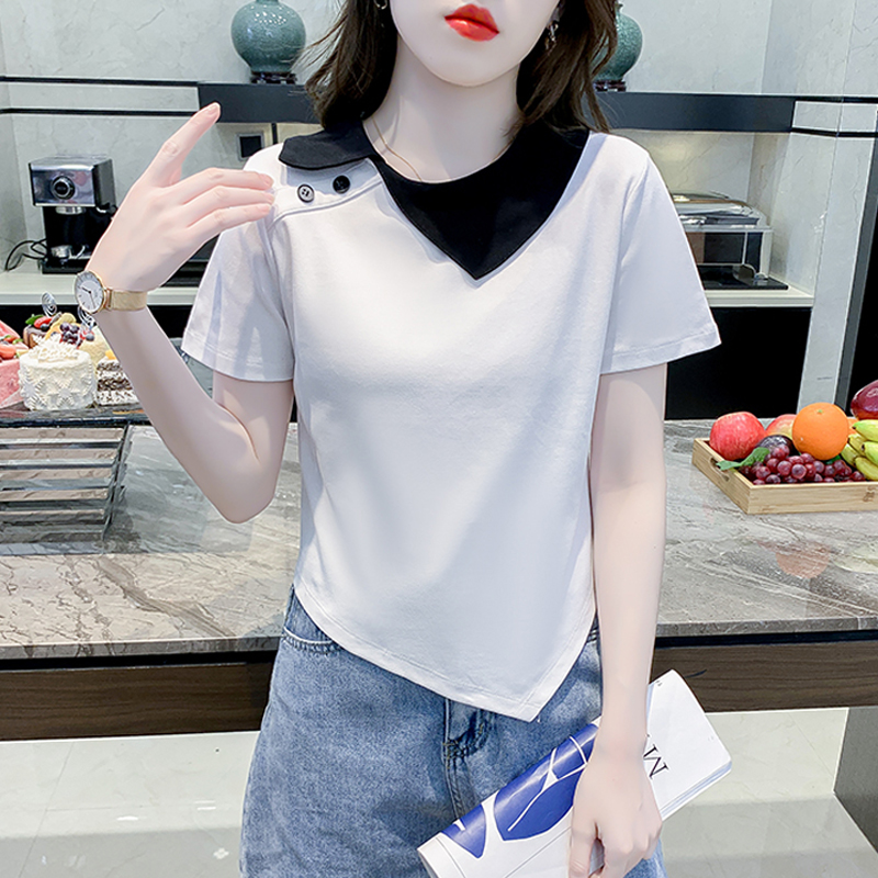 เสื้อผ้าวัยรุ่นเกาหลี เสื้อยืดวัยรุ่นผู้หญิง มีขนาด S M L XL