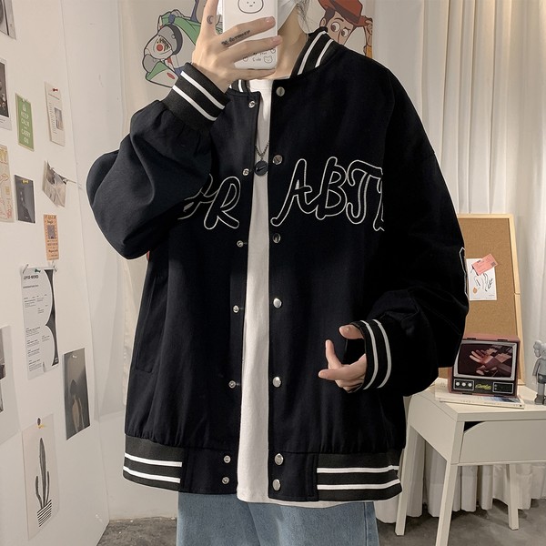 เสื้อแจ็คเก็ตเบสบอล เสื้อคลุม เสื้อแขนยาวสไตล์เกาหลี