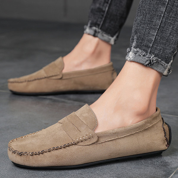 รองเท้าหนังผู้ชาย มีไซส์39-44 รองเท้าโลฟเฟอร์ชาย Slip-On Shoes