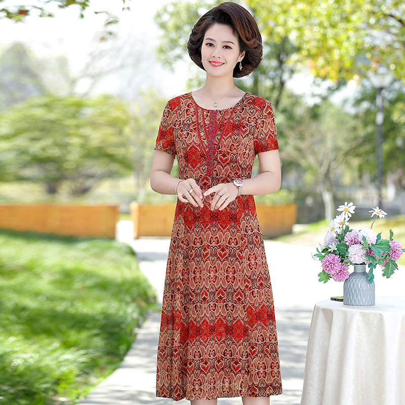 เดรสวัยผู้ใหญ่40-60ปี เดรสคุณแม่ ชุดเดรสทำงานวัยผู้ใหญ่ แบรนด์ MAMA DRESS