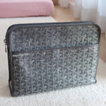 Goyard Grey Jouvence Clutch MM 2020