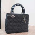 Christian Dior Black Danim Lady 10" SHW