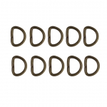 ห่วงเหล็กตัว D (3/8") สีรมดำ (p10)