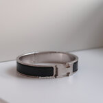 Hermes Black Clic Clac H Bracelet
