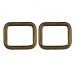 ห่วงเหล็กสี่เหลียม (3/4") สีทองเหลืองรมดำ (p2)