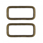 ห่วงเหล็กสี่เหลียม (1 1/4") สีทองเหลืองรมดำ (p2)