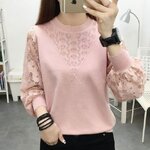 เสื้อยืด ผู้หญิง ผสมผ้าลูกไม้ แบบวัยรุ่น ใส่น่ารัก เสื้อยืด ใส่ไป งานบุญ งานบวช งานแบบไทย ๆ สวย เก๋ 177151