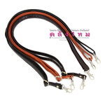 สายกระเป๋าสะพายข้างคอหมาสีเงิน ขนาด 2.5 ซม. (หนังเทียม)