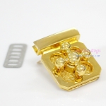 ตัวล็อคฝากระเป๋า ลูกบิดรูปก๊อกน้ำ สีทอง