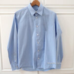 Ami Blue Cotton Ami De Coeur Long Sleeve Shirts