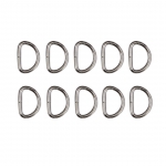 ห่วงเหล็กตัว D (3/8") สีเงิน (p10)