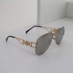 Versace Gold Medusa '95 Pilot Sunglasses