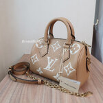 Louis Vuitton Arizona/Creme Monogram Empreinte Speedy Bandouliere 20(ใบParagon 7วัน)
