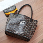 Goyard Black Monogram Heart Anjou Mini Bag (Full Set 2024)