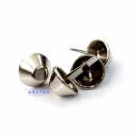 หมุดรองก้นกระเป๋า กรวยตัดเล็ก สีเงิน (แพ็คละ 4 ชิ้น)