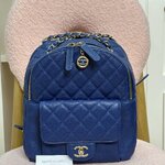 Chanel Blue caviar Day Backpack bag