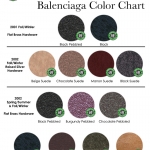 Balenciaga Color Chart 2001-2014 (ตารางสี)