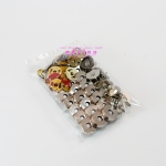 กระดุมแม่เหล็กแบบเจาะ ขนาด 18 มม. สีเงิน (p24)