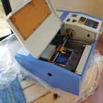 เครื่องเลเซอร์ A4 (3020) 50Watts แกนสแตนเลส อย่างดี