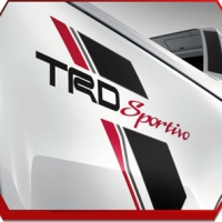 สติ๊กเกอร์ ตัวอักษร TRD ดำ
