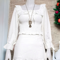 Blouse3919-สีขาว