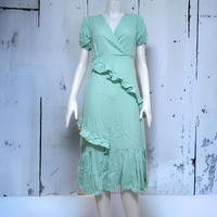 Dress4676-สีเขียวมิ้นท์