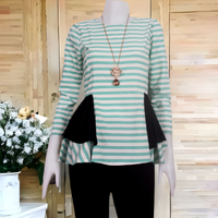 Blouse1804-สีเขียว