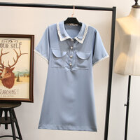 **สินค้าหมด Dress4563-Size-M-สีฟ้า